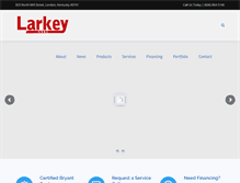 Tablet Screenshot of larkeyhvac.net